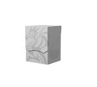 Dragon Shield Card Deck Box - Coque de Deck : Blanc cendré / Noir - Durable et robuste - Stockage de cartes TCG, OCG - Compatible avec Pokémon Yugioh Commander et MTG Magic : The Gathering Cards