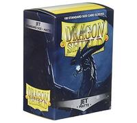 Dragon Shield Deck Protective Sleeves For Gaming Cards, Standard Size (100 Sleeves), Matte Jet