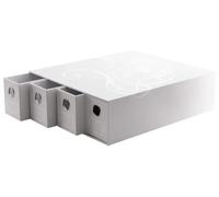Dragon Shield - Fortress Card Drawers (4 Drawers horizontaux) - Blanc