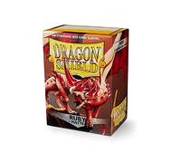 Dragon Shield Lot de 100 pochettes cartonnées taille standard rubis mat