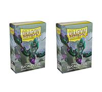 Dragon Shield Lot de 2 paquets de 60 pochettes cartonnées double format japonais Eucalyptus mat