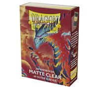 Dragon Shield Manches De Cartes Transparent Mat Japonais 60ct TCG