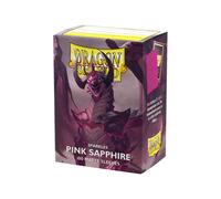 Dragon Shield Manchons Cartes Mat Satiné Rose Saphir 100 pièces 63x88mm