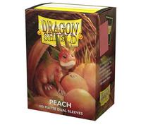 DRAGON SHIELD Matte Dual 100 Sleeves - Paquets Protection Peach MTG Pokemon