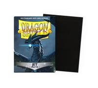 Arcane Tinmen ART11024 Sleeves: Dragon Shield Matte Jet (100) Standard Size 100pk-Jet, Black