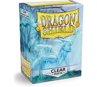 Dragon Shield Matte Clear Lot de 100 pochettes de protection pour Deck dans une boîte, taille standard pour Magic he Gathering (66 x 91 mm)