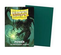 Dragon Shield – Manches protectrices mat Dual Power – 100 pièces Vert métallisé