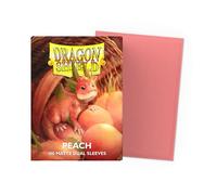 Dragon Shield Matte DUAL 100 Manchons - Bustes Protège PEACH Mtg Pokemon
