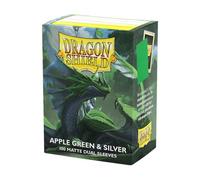 Dragon Shield : Matte - Dual Apple Green & Silver (100)