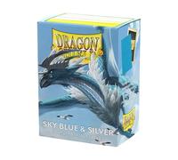 Dragon Shield : Matte - Dual Sky Blue & Silver (100)