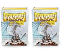 Dragon Shield - Matte Standard Size Sleeves 100Pk - Silver (Lot de 2)