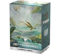 Dragon Shield Mtg Matte Dual Art Sleeves Landfall Series Misty Rainforest 100Ct.