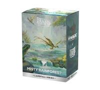 Dragon Shield | Pochettes mates double art | 100 CT - Pochettes TCG lisses et résistantes de qualité supérieure | Compatible avec Magic: The Gathering | Série Landfall - Forêt tropicale brumeuse