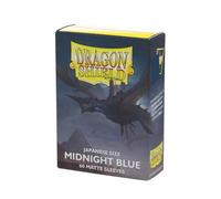 Dragon Shield | Pochettes mates pour cartes de taille japonaise | 60 CT - Pochettes lisses et résistantes de qualité supérieure - Compatibles avec Yu-Gi-Oh, Naruto, Cardfight et Vanguard | Bleu nuit