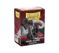 Dragon Shield Rouge Sang Anti-Reflet Mat Standard Manchons De Cartes 100 Paquet