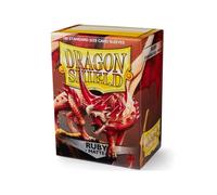 Dragon Shield Ruby Matte Standard Des Protections De Cartes 100ct TCG