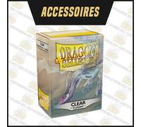 100 Protège cartes Dragon Shield Clear 63x88mm