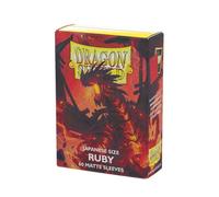 Dragon Shield Small Sleeves - Japanese Matte Ruby 'Geledar' (60 Sleeves)