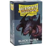100 Sachets Triple - Outer Sleeves Noir Écran Vos Paquets DRAGON SHIELD