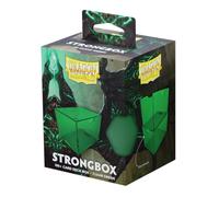 Dragon Shield Strongbox Deck Box Boîte de rangement TCG en acrylique avec fermeture sous vide, empilable, peut contenir plus de 100 cartes à double manches, 83,5 x 106 x 75,5 mm, vert transparent