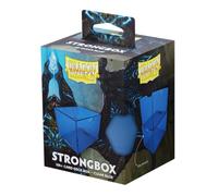 Dragon Shield Strongbox Deck Box Boîte de rangement TCG en acrylique avec fermeture sous vide, empilable, peut contenir plus de 100 cartes à double manchon, 83,5 x 106 x 75,5 mm, bleu clair