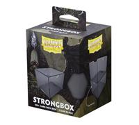 Dragon Shield Strongbox Deck Box Boîte de rangement TCG en acrylique avec fermeture sous vide, empilable, peut contenir plus de 100 cartes à double manchon, 83,5 x 106 x 75,5 mm, noir