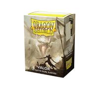 Dragon Shield Valor Double Mat Noir Standard Pour Cartes Manchons 100ct