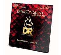 DRAGON SKIN+ - Cordes de basse en acier inoxydable enduites - DBSM-45 - Son supérieur avec sensation confortable et longue durée de vie : multi-échelles Medium 45-105