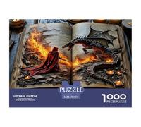 Dragon Slayer Puzzle De 1000 Pièces pour Adultes Et Enfants À Partir De 12 Ans Jeu De Patience Et De Réflexion De Qualité Supérieure Décoration De La Maison 70x50cm/1000pcs