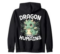 Dragon Supérieur Aux Humains Mignon Et Geek pour FA Sweat à Capuche