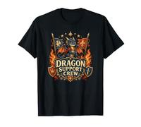 Dragon Support Crew Costume Halloween Parent Fan Squad T-Shirt