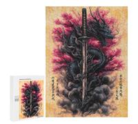 Dragon Sword Art Print -1 Puzzle 1000 Pièces Educa Jouet en Bois Cadeau Unique Décoration Intérieure Jeu Éducatif Challenge Toy Adultes Et Enfants À Partir De 14 Ans 500 PCS