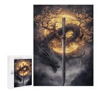 Dragon Sword Fantasy Artwork Puzzle 1000 Pièces Educa Jouet en Bois Cadeau Unique Décoration Intérieure Jeu Éducatif Challenge Toy Adultes Et Enfants À Partir De 14 Ans 500 PCS