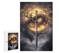 Dragon Sword Fantasy Artwork Puzzle 1000 Pièces Educa Jouet en Bois Cadeau Unique Décoration Intérieure Jeu Éducatif Challenge Toy Adultes Et Enfants À Partir De 14 Ans 1000 PCS