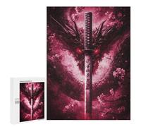 Dragon Sword Fantasy Poster Puzzle 1000 Pièces Educa Jouet en Bois Cadeau Unique Décoration Intérieure Jeu Éducatif Challenge Toy Adultes Et Enfants À Partir De 14 Ans 500 PCS