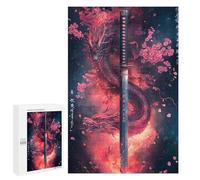 Dragon Sword with Cherry Blossoms Puzzle 1000 Pièces Educa Jouet en Bois Cadeau Unique Décoration Intérieure Jeu Éducatif Challenge Toy Adultes Et Enfants À Partir De 14 Ans 1000 PCS