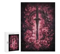 Dragon Sword with Flowers -4 Puzzle 1000 Pièces Educa Jouet en Bois Cadeau Unique Décoration Intérieure Jeu Éducatif Challenge Toy Adultes Et Enfants À Partir De 14 Ans 300 PCS
