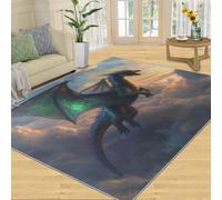 Dragon Tapis 160x230cm, Fantasy Dragon Tapis for Living Room