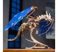 Dragon tempête puzzle 3d bois