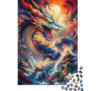 Dragon Temple Lanternes 1000pcs Mini Puzzle pour Famille Difficile | 38x26cm Carton Décor Salon Structure Durable Cadeau Anniversaire Soulagement Du Stress