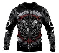 Dragon Tiger Yin Yang 3D Sweat À Capuche Unisexe Harajuku Outwear Zipper Pull Sweat Veste Décontractée Survêtement