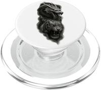Dragon & Tigre - Forces d'équilibre Chinoises PopSockets PopGrip pour MagSafe