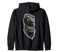 Dragon & Tigre - Forces d'équilibre Chinoises Sweat à Capuche