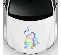 Dragon-Totem Autocollant en vinyle imperméable pour capot ou carrosserie pour la plupart des voitures et camions, 50 x 36 cm