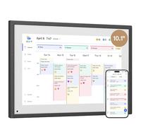 Dragon Touch 10,1" Calendrier Numerique - Calendrier Mural Numérique pour Famille et Conférences, Cadre Photo Numérique avec Mémoire de 32 Go, Calendrier de Bureau, Intelligent Tactile - TM10 Noir