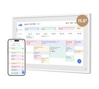 Dragon Touch Calendrier mural numérique 15,6 pouces - 1920 x 1080 FHD - Calendrier mural électronique - Planificateur familial avec mémoire de 32 Go et support mural - Écran tactile - Calendrier de