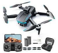 Drone Dragon Touch 6K Drone Moteur sans balais WiFi 5G Télécommande 2000m 2 Caméras GPS Veilleuses LED avec 2 batteries 18 minutes Noir