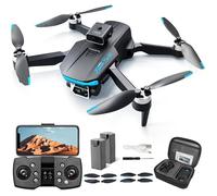Dragon touch 6K Drone Moteur sans balais WiFi 5G Télécommande 2000m 2 Caméras GPS Veilleuses LED avec 2 batteries 18 minutes Noir