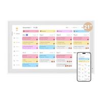 Dragon Touch Calendrier mural numérique 21,5 pouces - 1920 x 1080 FHD - Calendrier mural électronique - Planificateur familial avec mémoire de 32 Go et support mural - Écran tactile - Calendrier de