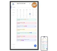 Dragon Touch Calendrier numérique 2025 de 61 cm, planificateur mural familial, écran tactile interactif Full HD 1080p, tableau des tâches intelligentes et organisation de la maison, cadeau pour les